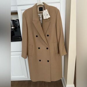 Theory Wool Double-Breasted Coat
